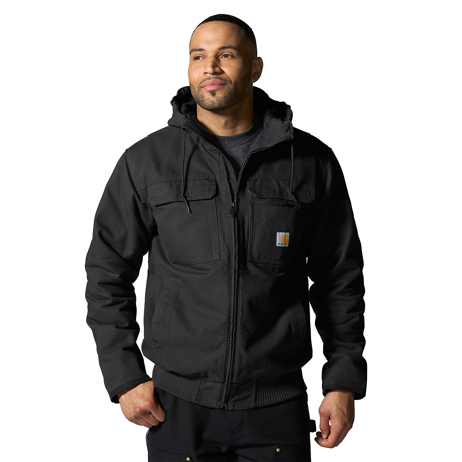 ジャケット・アウター Carhartt active jacket black CARHARTT Washed Duck Bartlett Active Jac (Black) | Wild West