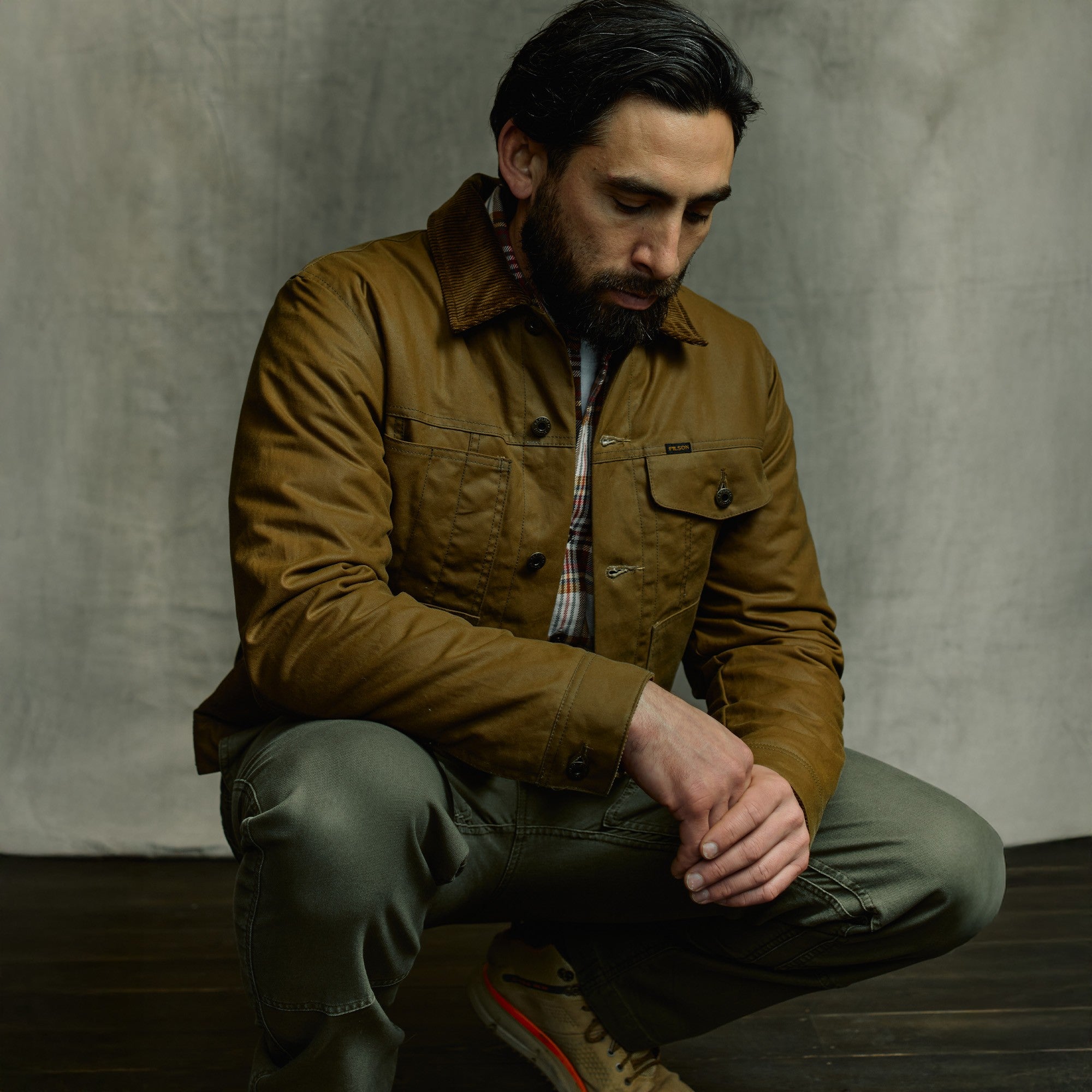 FILSON Insulated Short Cruiser (Dark Brown) Wild West Outfitters - Main Image