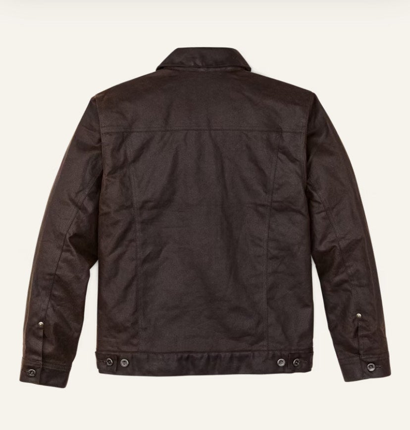Filson Tin Cloth Short Lined Cruiser Jacket - Dark Brown | Wild