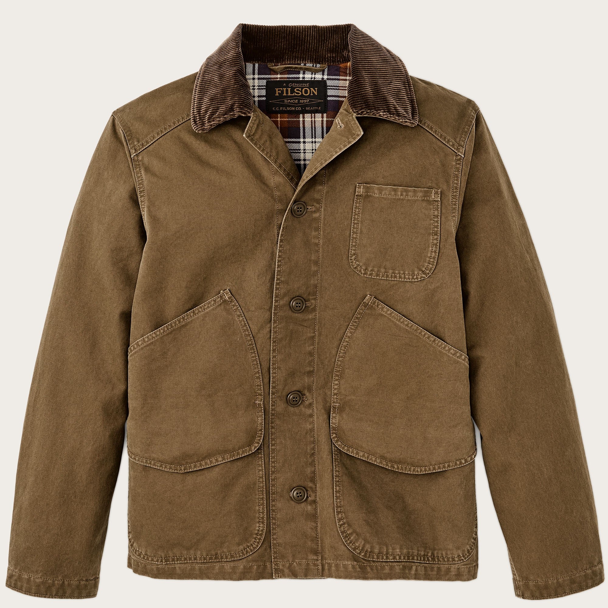 FILSON Canvas Outfitter Jacket (Kangaroo) | Wild West Outfitters