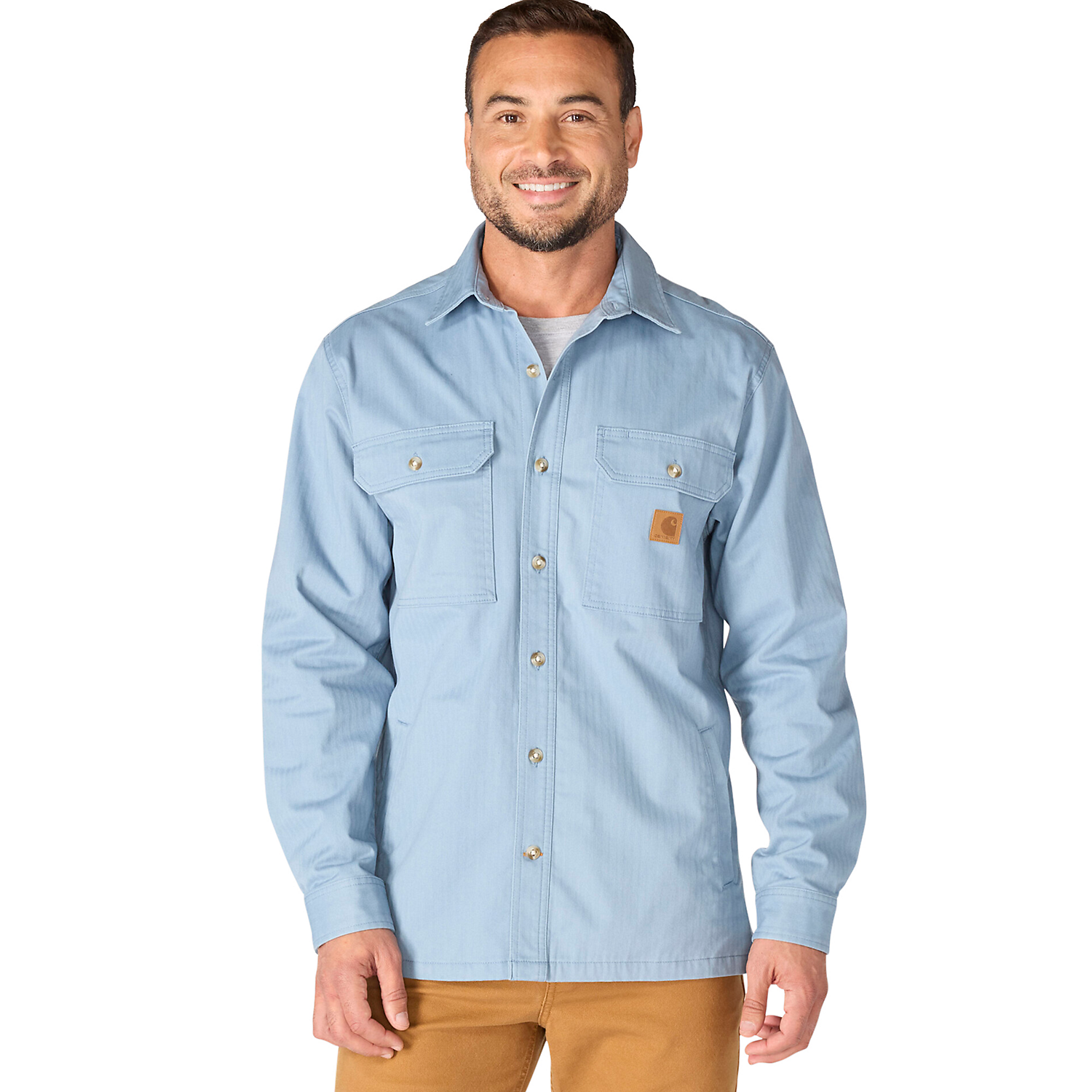 CARHARTT Newcastle Shirt Jac (Pale Blue) | Wild West Outfitters