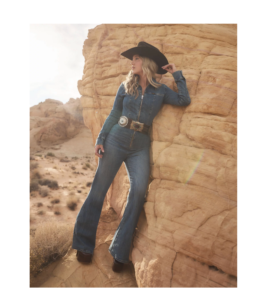 Wrangler x Lainey Wilson Catsuit Flare (Rock Wash) | Wild West