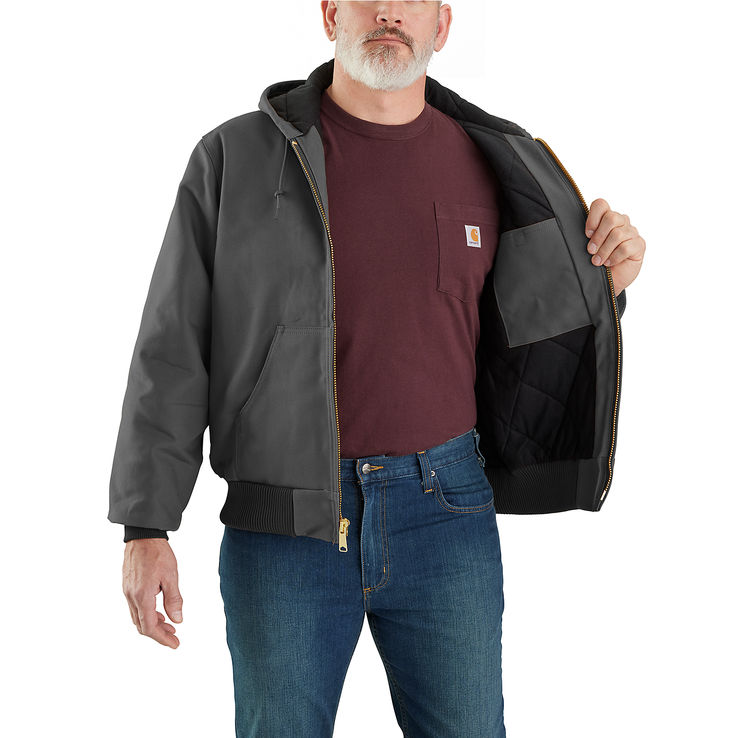 Carhartt Active Jacket　J140 GVL size S J140 Loose Fit Firm Duck Insulated Flannel-Lined Active Jac